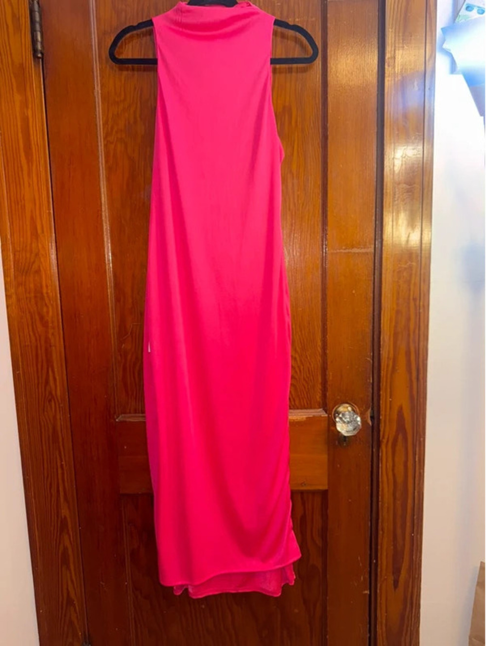 Altar’d State Pink Ruched Sleeveless Maxi Dress Size Medium NWT
